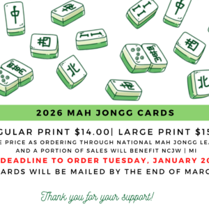 Mah Jongg Cards